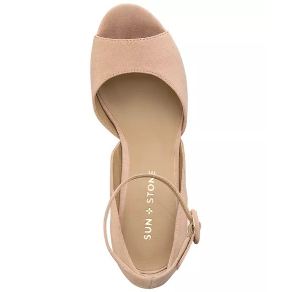 Sun + Stone Reeta Block-Heel Platform Sandals in Rose - Size 5.5 M NEW - Picture 3 of 7